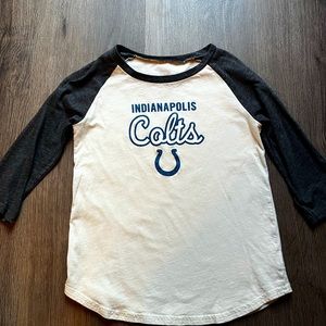 Girls Indianapolis Colts 3/4 sleeve